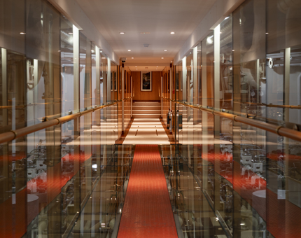 The Engine Room walkway. 