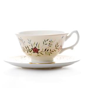 Britannia Embroidery Tea Cup & Saucer.