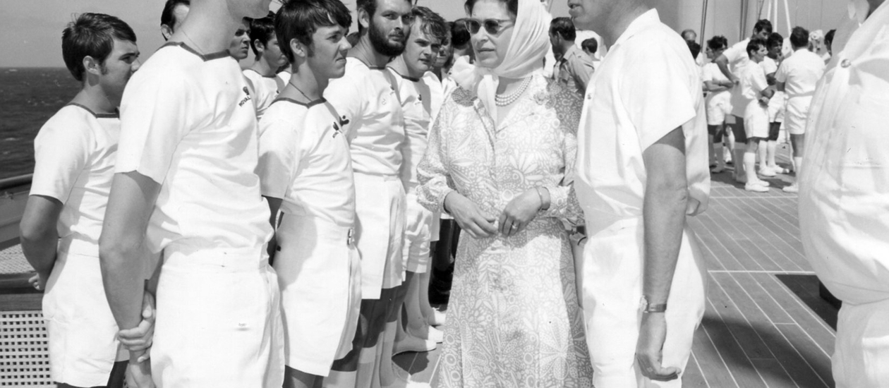 Her Royal Highness The Queen with the Yotties. Royal Collection Trust / © His Majesty King Charles III 2023.