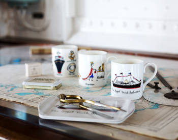 homeware mug compass royal yacht britannia merchandise