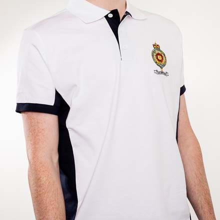 Britannia White & Navy Polo Shirt