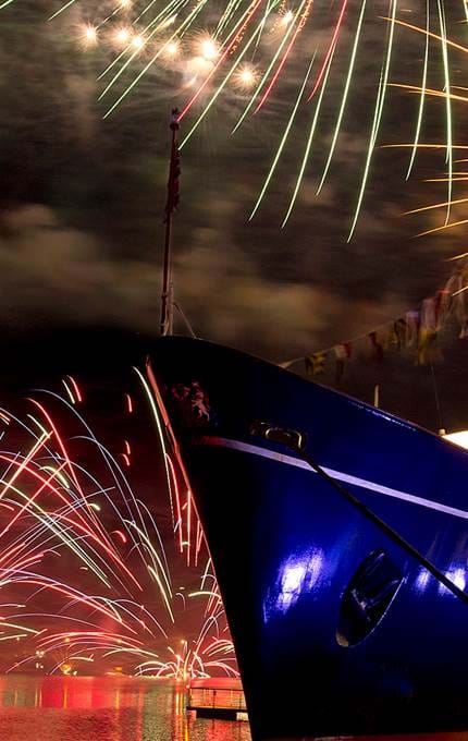 Exclusive Use - Royal Yacht Britannia - Fireworks