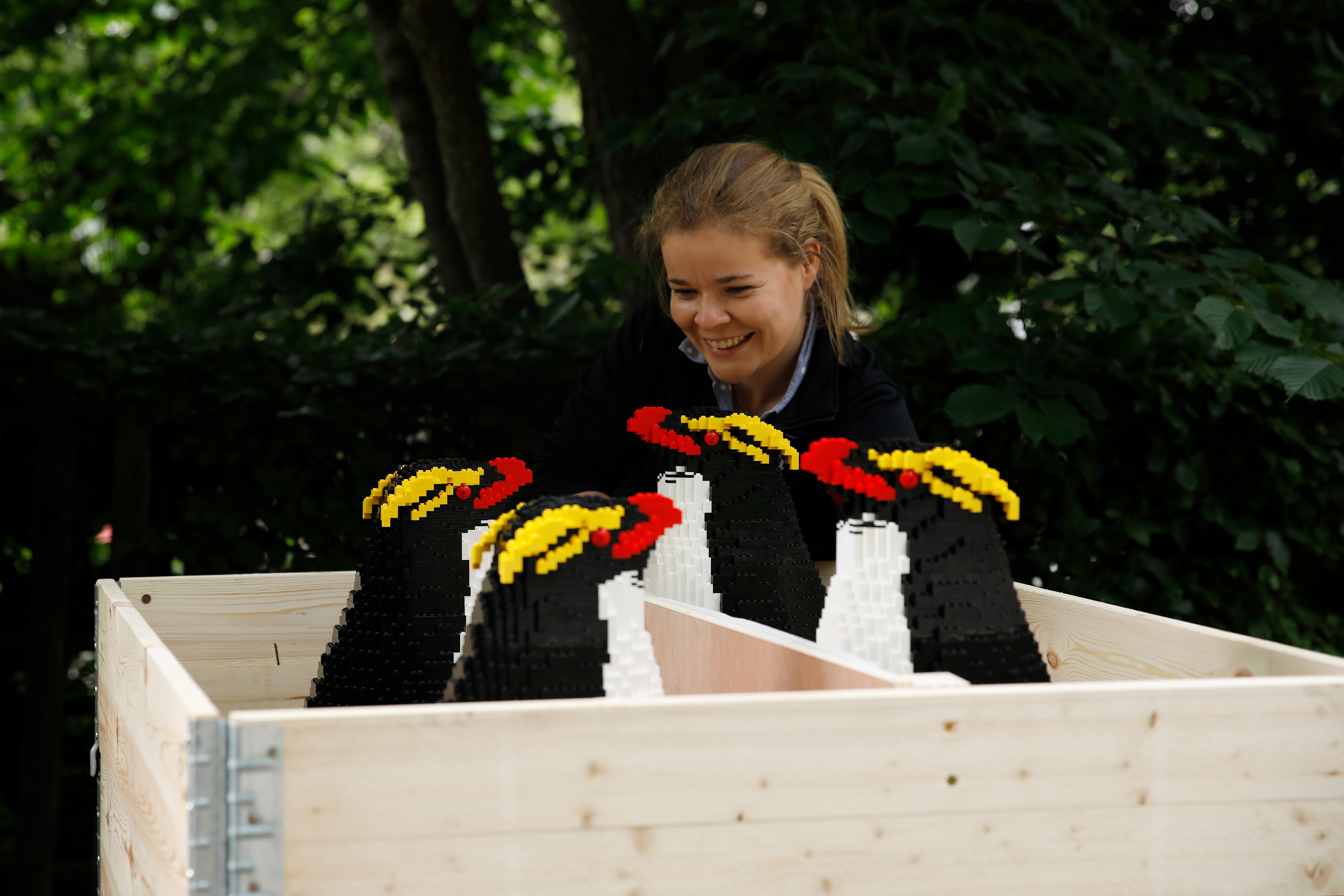 Edinburgh Zoo's LEGO penguins