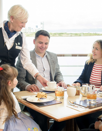 Family in Tea Room and Gayle