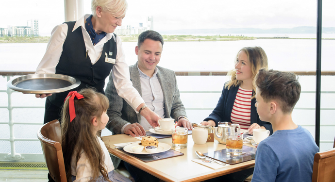 Family in Tea Room and Gayle