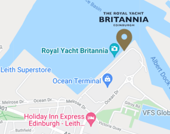 the royal yacht location