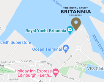 the royal yacht location