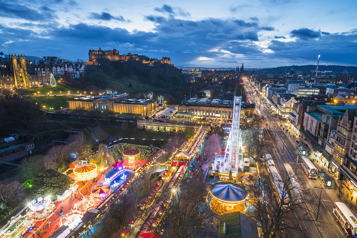 places to visit in edinburgh during christmas