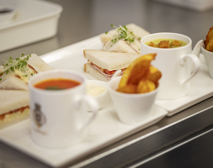 Britannia platters in the Galley