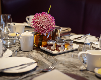 Fingal breakfast table set up