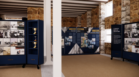 Navy presentation boards feature inside Commodores House on the Isle of Wight, Cowes for a new exhibition Navy presentation boards feature inside Commodores House on the Isle of Wight, Cowes for a new exhibition