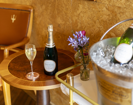 Laurent Perrier Champagne Served Aboard Fingal