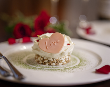 The Lighthouse Restaurant & Bar's  Valentine's Day dessert.